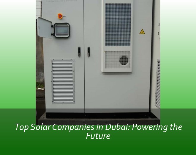 Top Solar Companies in Dubai: Powering the Future